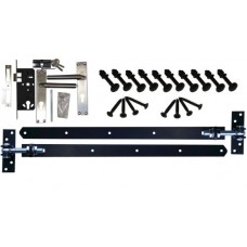 Zwarte Beslagset + cilinder slot ENKELE OPGEKLAMPTE DEUR 42.7963 Zwarte Beslagset + cilinder slot ENKELE OPGEKLAMPTE DEUR 42.7963